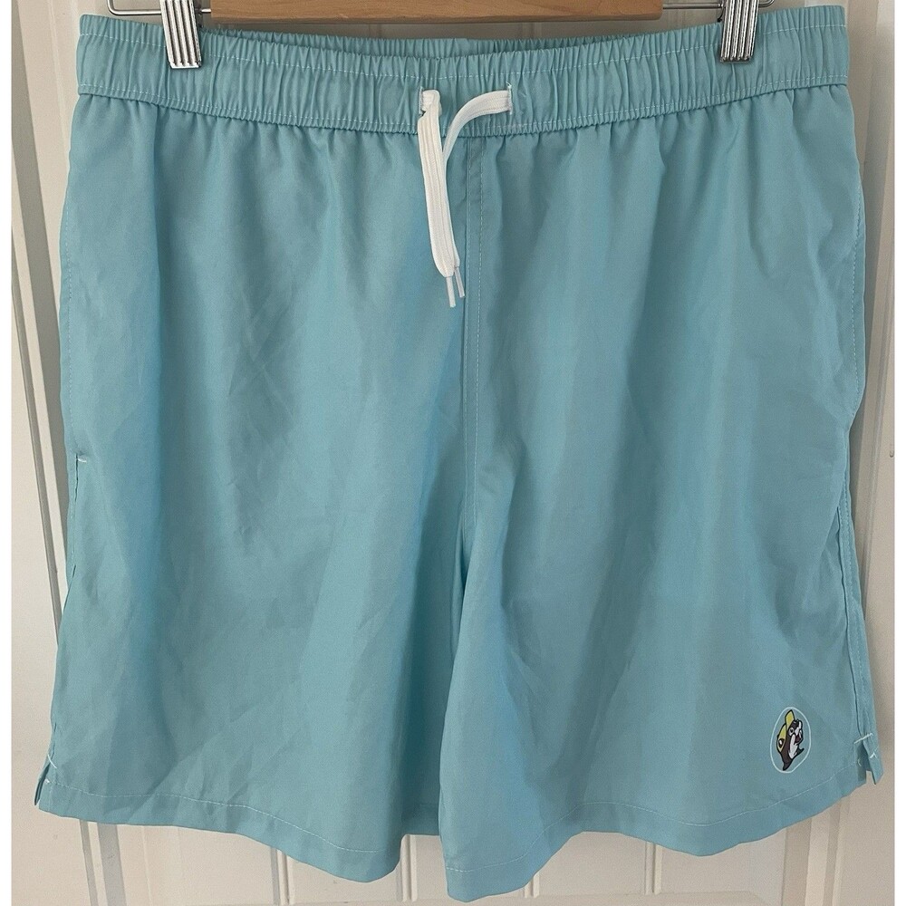 Buc-ee’s Bucees Swim Trunks Shorts  Surfing Mesh Lined Pockets Blue L  Pockets